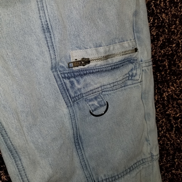 Hot Topic Jogger Jeans Jrs/Teen Sm Cargo Parachute Preppy 90s-y2k - Picture 3 of 8